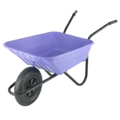 Walsall Wheelbarrow 90L Polypropylene Barrow In A Box - Lilac