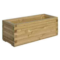Rowlinson Rectangular Wooden Planter 7 Rowlinson Rectangular Wooden Planter -Garden Tools Shop 207089 3