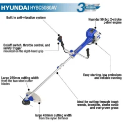 Hyundai HYBC5080AV Brushcutter 21 Hyundai HYBC5080AV Brushcutter -Garden Tools Shop 224333 10