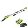 Greenworks 24v Cordless Pole Saw With 2Ah Lithium-ion Battery And Charger