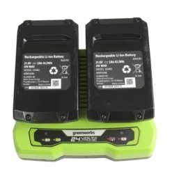 Greenworks 48V 36cm Lawnmower With Two 24v 2Ah Batteries And Charger -Garden Tools Shop 238269 1 1