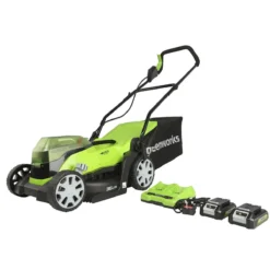 Greenworks 48V 36cm Lawnmower With Two 24v 2Ah Batteries And Charger -Garden Tools Shop 238269 5 1