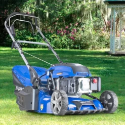Hyundai HYM430SPER Self Propelled 17" 43cm 430mm 139cc Electric Start Petrol Roller Lawn Mower - Includes 500ml Engine Oil -Garden Tools Shop 239104 16