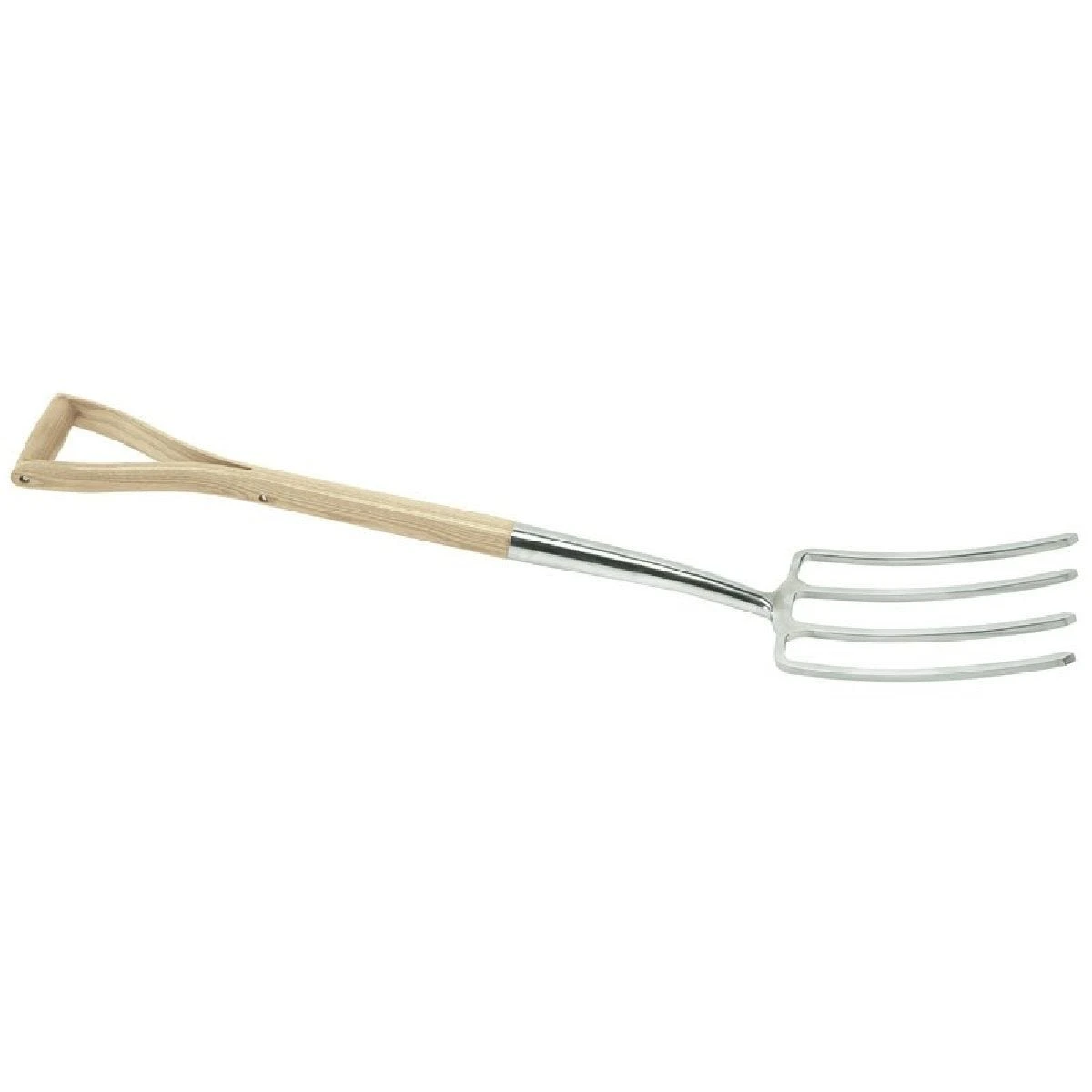 Draper Stainless Steel Digging Fork With Ash Handle 1 Draper Stainless Steel Digging Fork With Ash Handle