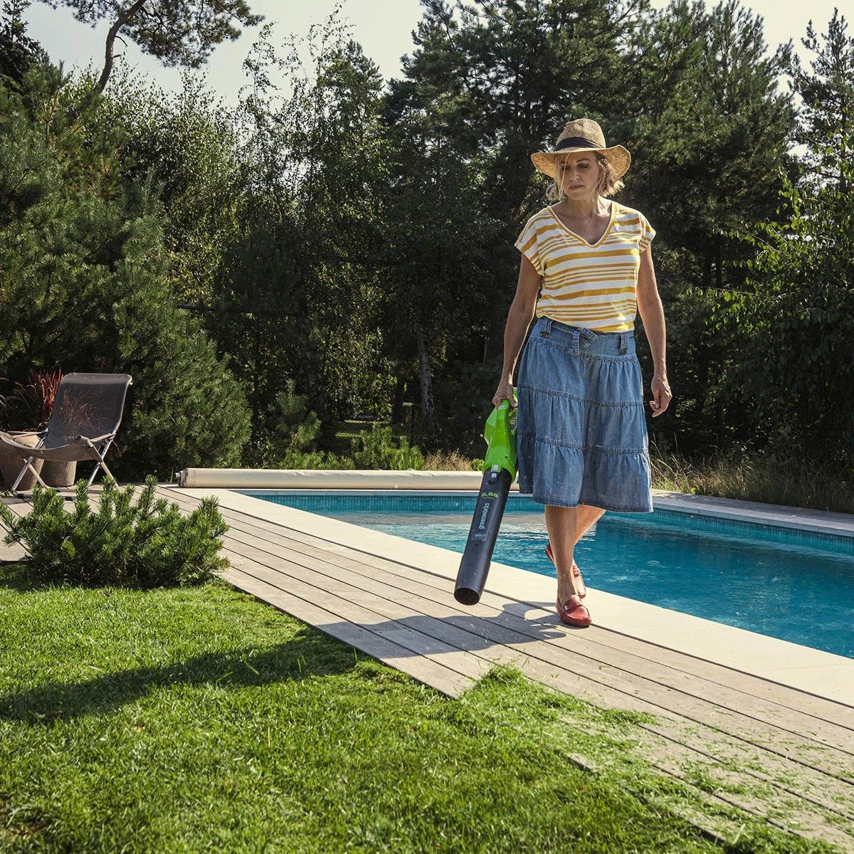 Greenworks 24v Cordless Variable Speed Axial Blower With 2ah Battery & Charger 3 Greenworks 24v Cordless Variable Speed Axial Blower With 2ah Battery & Charger - Image 3