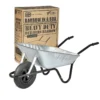 Walsall Wheelbarrow 85L Galvanised Barrow In A Box With Pneumatic Wheel