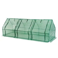 Outsunny Polytunnel Greenhouse With Steel Frame