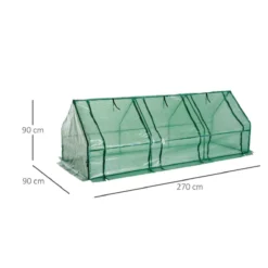 Outsunny Polytunnel Greenhouse With Steel Frame -Garden Tools Shop 260957 3