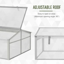 Outsunny 2 Level Adjustable Cold Frame Greenhouse -Garden Tools Shop 260977 5