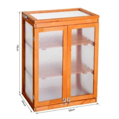 Outsunny Wooden Cold Frame Greenhouse 14 Outsunny Wooden Cold Frame Greenhouse -Garden Tools Shop 260980 1