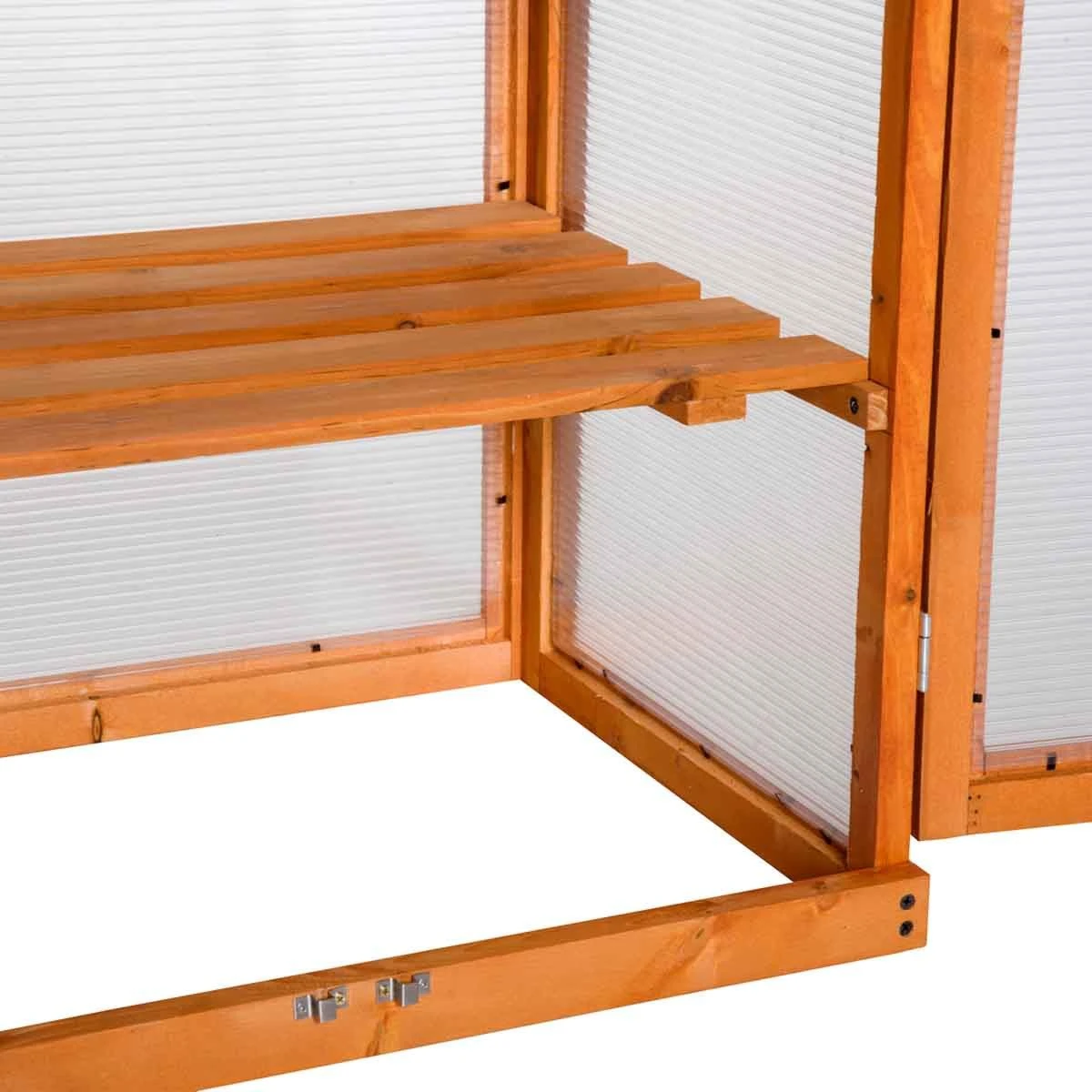 Outsunny Wooden Cold Frame Greenhouse 6 Outsunny Wooden Cold Frame Greenhouse - Image 6