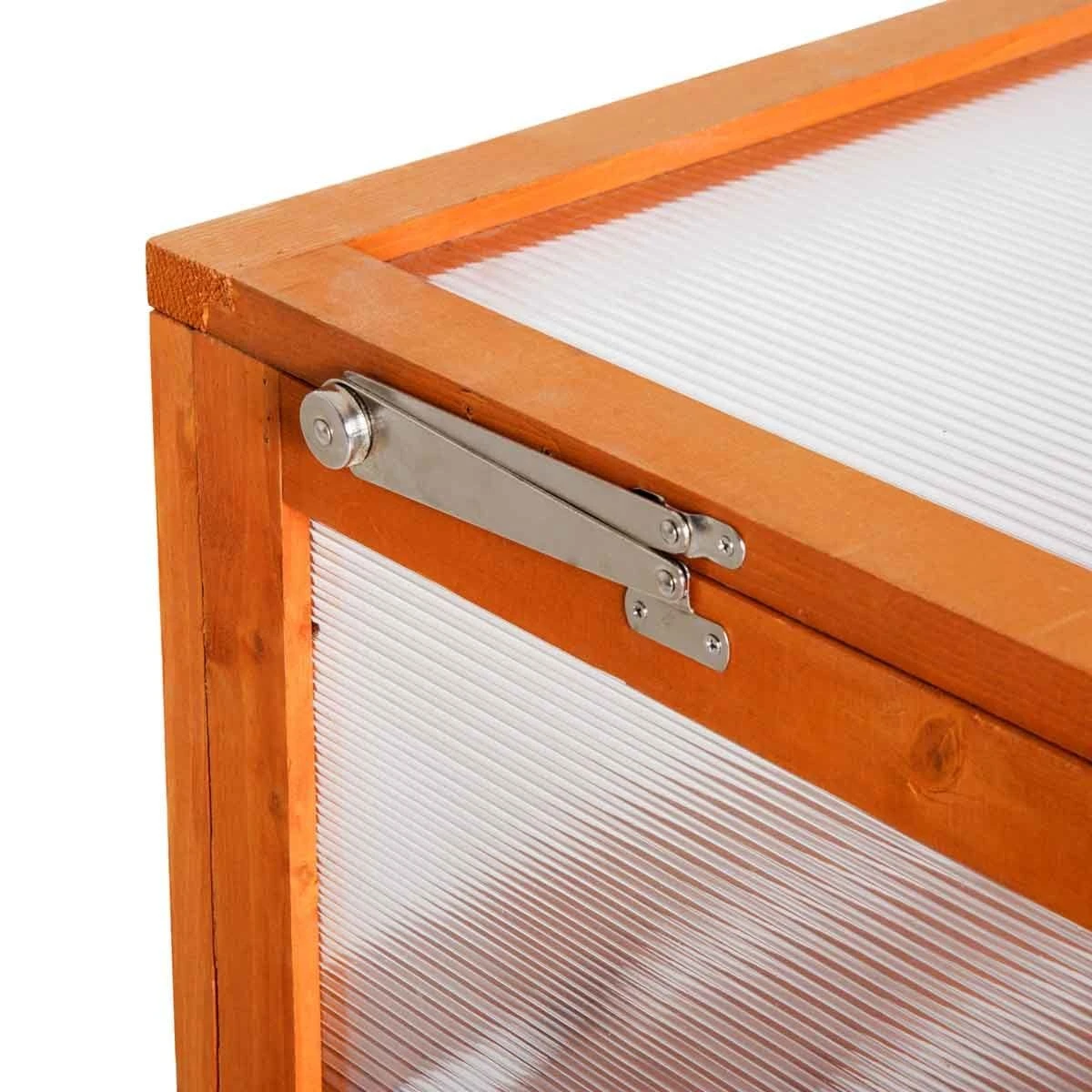 Outsunny Wooden Cold Frame Greenhouse 4 Outsunny Wooden Cold Frame Greenhouse - Image 4