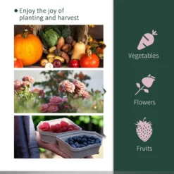 Outsunny PVC 1 X 2.5m Tunnel Greenhouse With Steel Frame -Garden Tools Shop 260981 6