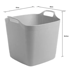 Wham Set 2 25 Litre Flexi-Store Graduated Square Tub - Grey 8 Wham Set 2 25 Litre Flexi-Store Graduated Square Tub - Grey -Garden Tools Shop 268700 4