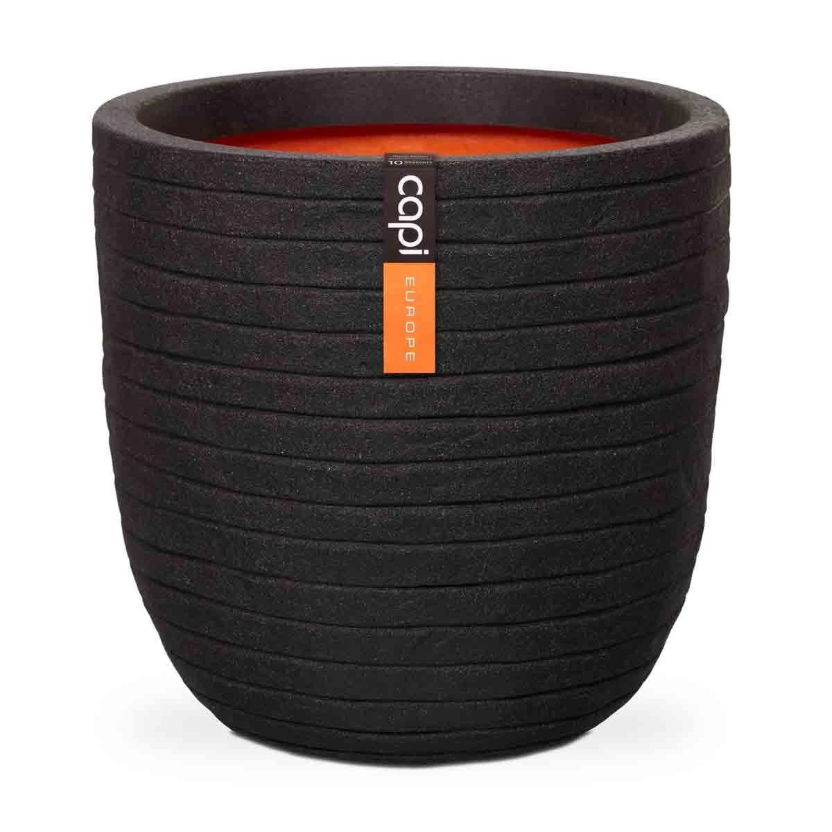 Capi Europe Ball Planter Row NL 43x41 - Black 2 Capi Europe Ball Planter Row NL 43x41 - Black - Image 2