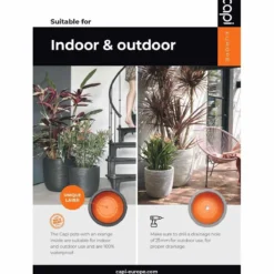 Capi Europe Ball Planter Row NL 43x41 - Black 14 Capi Europe Ball Planter Row NL 43x41 - Black -Garden Tools Shop 277592 5