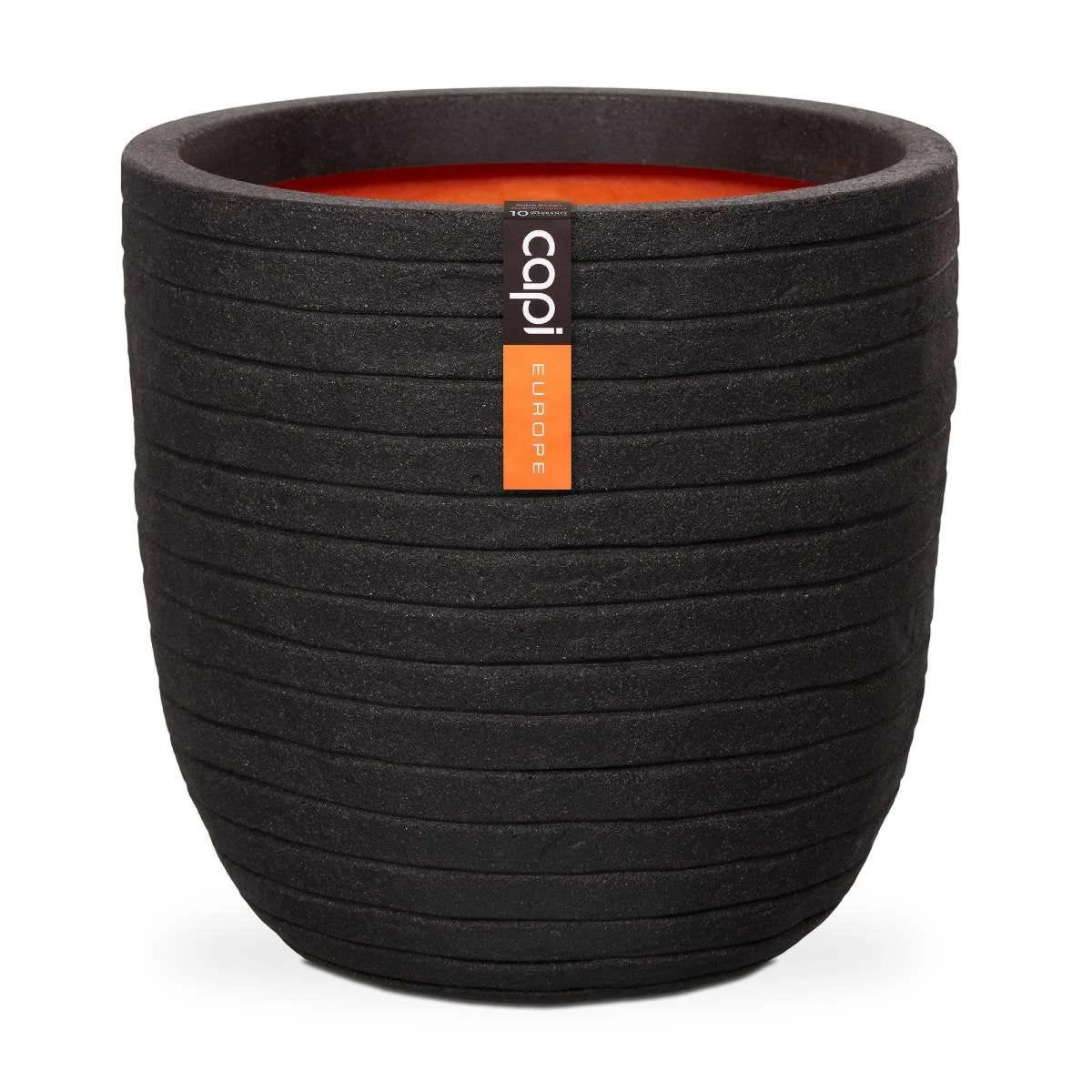 Capi Europe Ball Planter Row NL 54x52 - Black 1 Capi Europe Ball Planter Row NL 54x52 - Black