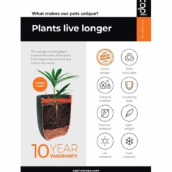 Capi Europe Ball Planter Row NL 54x52 - Black 13 Capi Europe Ball Planter Row NL 54x52 - Black -Garden Tools Shop 277593 5