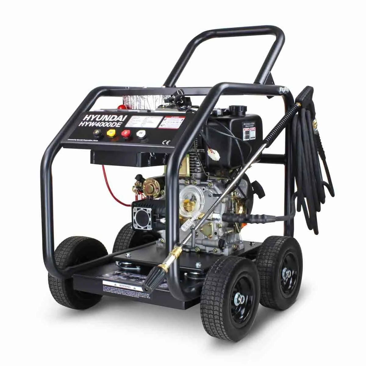 Hyundai 4000psi Diesel Pressure Washer - Black & Steel 1 Hyundai 4000psi Diesel Pressure Washer - Black & Steel