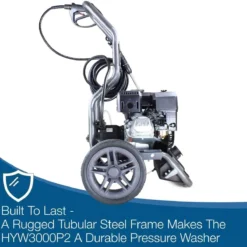 Hyundai 2800psi 210cc Petrol Pressure Washer - Black & Silver -Garden Tools Shop 278237 5