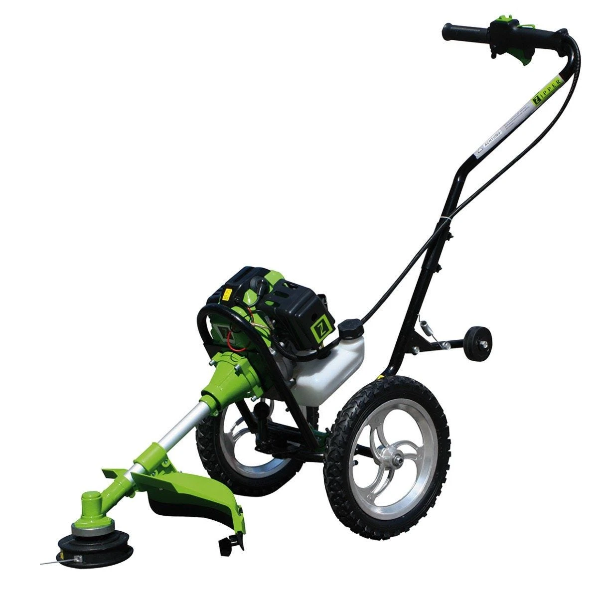 Zipper MOS125 1250 W Petrol Mobile Brush Cutter - Green & Black 1 Zipper MOS125 1250 W Petrol Mobile Brush Cutter - Green & Black