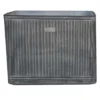 Ivyline Outdoor Hampton Rectangular Galvanised Metal Planter H:45 X W:80 Cm