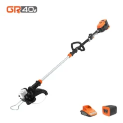 Yard Force 40V 33cm Cordless Grass Trimmer With 2.5Ah Lithium-ion Battery & Charger - Orange & Black