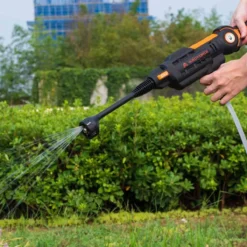 Yard Force 20V Aquajet Cordless Pressure Cleaner W/ 2.5Ah Lithium-ion Battery Charger & Accessories - Orange & Black -Garden Tools Shop 300417 3