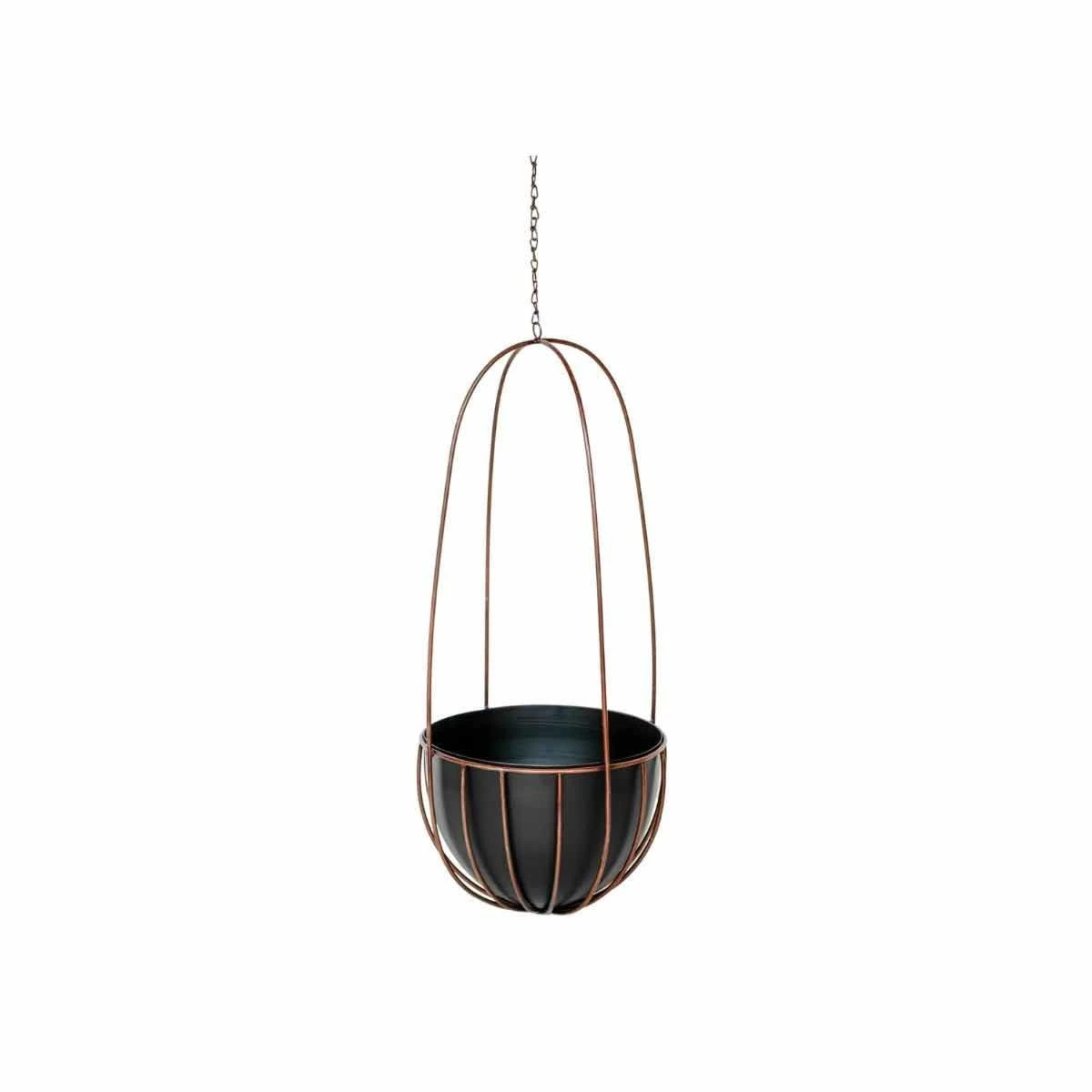 Ivyline Indoor Kensington Copper Tall Hanging Planter - H60Cm X D24Cm 2 Ivyline Indoor Kensington Copper Tall Hanging Planter - H60Cm X D24Cm - Image 2