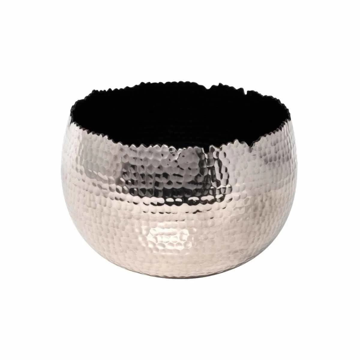 Ivyline 19Cm Hammered Bowl - Nickel/Black 2 Ivyline 19Cm Hammered Bowl - Nickel/Black - Image 2
