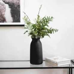 Ivyline Akemi Vase Tall Carbon Black - H32Cm W16Cm