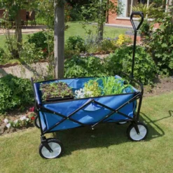 Foldable Garden Cart Blue -Garden Tools Shop 307944 4