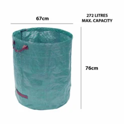 Gardenkraft 4 Pack Of 272L Garden Waste Bags - Green 9 Gardenkraft 4 Pack Of 272L Garden Waste Bags - Green -Garden Tools Shop 308001 4
