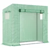 Outsunny 198x77x168cm Tomato Greenhouse Grow House With Roll Up Door