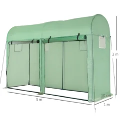 Outsunny Garden Plant Tomato Growth Greenhouse W/ 2 Doors 4 Windows 3 X 1 X 2M -Garden Tools Shop 308477 3