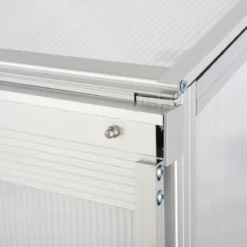 Outsunny 4x2Ft 3-tier Greenhouse Outdoor Plant Grow Aluminium Frame W/ Roof Door -Garden Tools Shop 308480 7