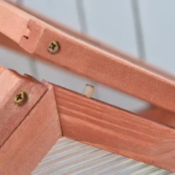 Outsunny 80x47x138cm Wood Cold Frame Greenhouse For Plants Pc Board Orange -Garden Tools Shop 308481 9