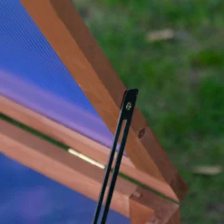 Outsunny Square Wooden Outdoor Greenhouse For Plants Pc Board 100 X 65 X 40cm -Garden Tools Shop 308484 7