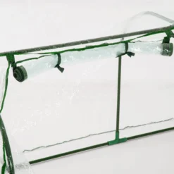 Outsunny Tunnel Greenhouse Grow House Steel Frame Pe Transparent 200x100x80 Cm -Garden Tools Shop 308497 9