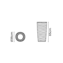 Tramontina Terracotta Grego Planter (65cm High) -Garden Tools Shop 312267 2