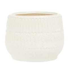 Interiors By Ph White Stoneware Planter