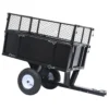 Vidaxl Tipping Trailer For Lawn Mower 150 Kg Load
