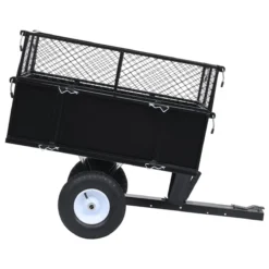 Vidaxl Tipping Trailer For Lawn Mower 150 Kg Load -Garden Tools Shop 327595 2 1