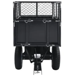 Vidaxl Tipping Trailer For Lawn Mower 150 Kg Load -Garden Tools Shop 327595 3 1