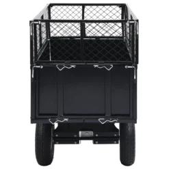 Vidaxl Tipping Trailer For Lawn Mower 150 Kg Load -Garden Tools Shop 327595 4 1
