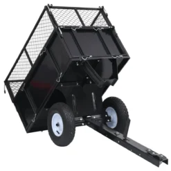 Vidaxl Tipping Trailer For Lawn Mower 150 Kg Load -Garden Tools Shop 327595 5 1