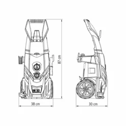 Tramontina High Pressure Washer With 5M Hose With Adjustable Flow And Accessories (2100W 2100 Psi 220V Flow Rate 7-7.8 L/Min) -Garden Tools Shop 327857 8
