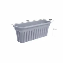 Wham Set 2 Vista 80cm Trough Upcycle Grey -Garden Tools Shop 327889 3