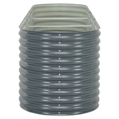 Vidaxl Garden Raised Bed 320x80x81cm Galvanised Steel Grey -Garden Tools Shop 339722 4