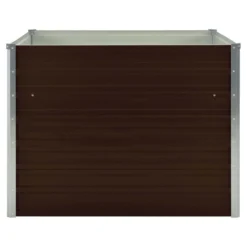 Vidaxl Raised Garden Bed Brown 100x100x77cm Galvanised Steel -Garden Tools Shop 339743 3